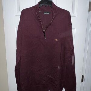 Rodd & Gunn Men's Deep Burgundy Zip-Up Sweater